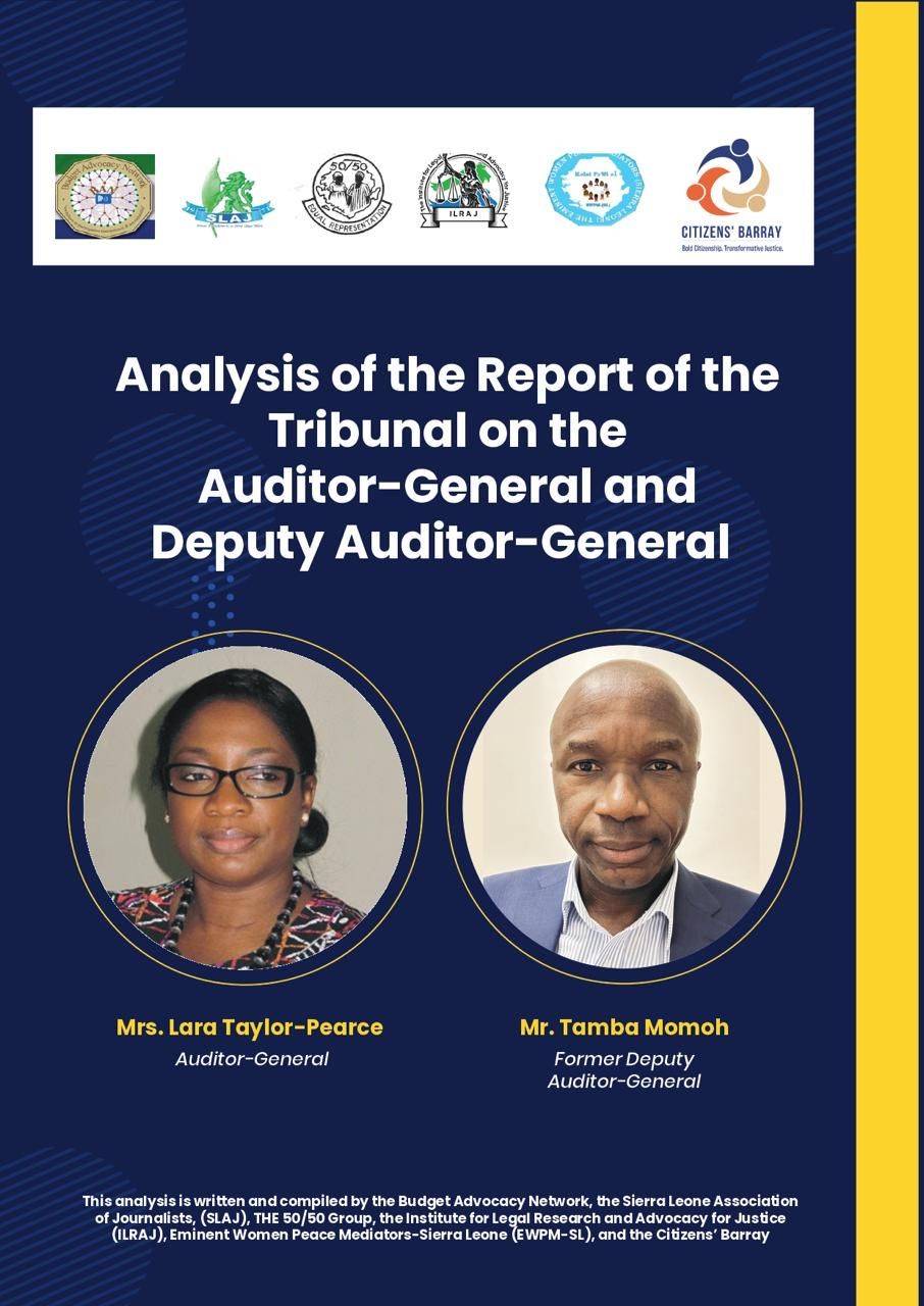 Analysis: Report of the Tribunal on the Auditor-General