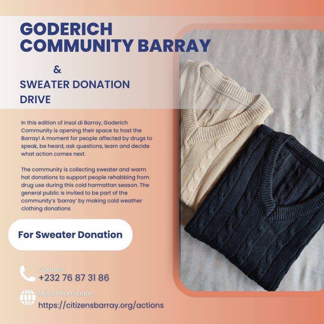 Sweater Donation Drive