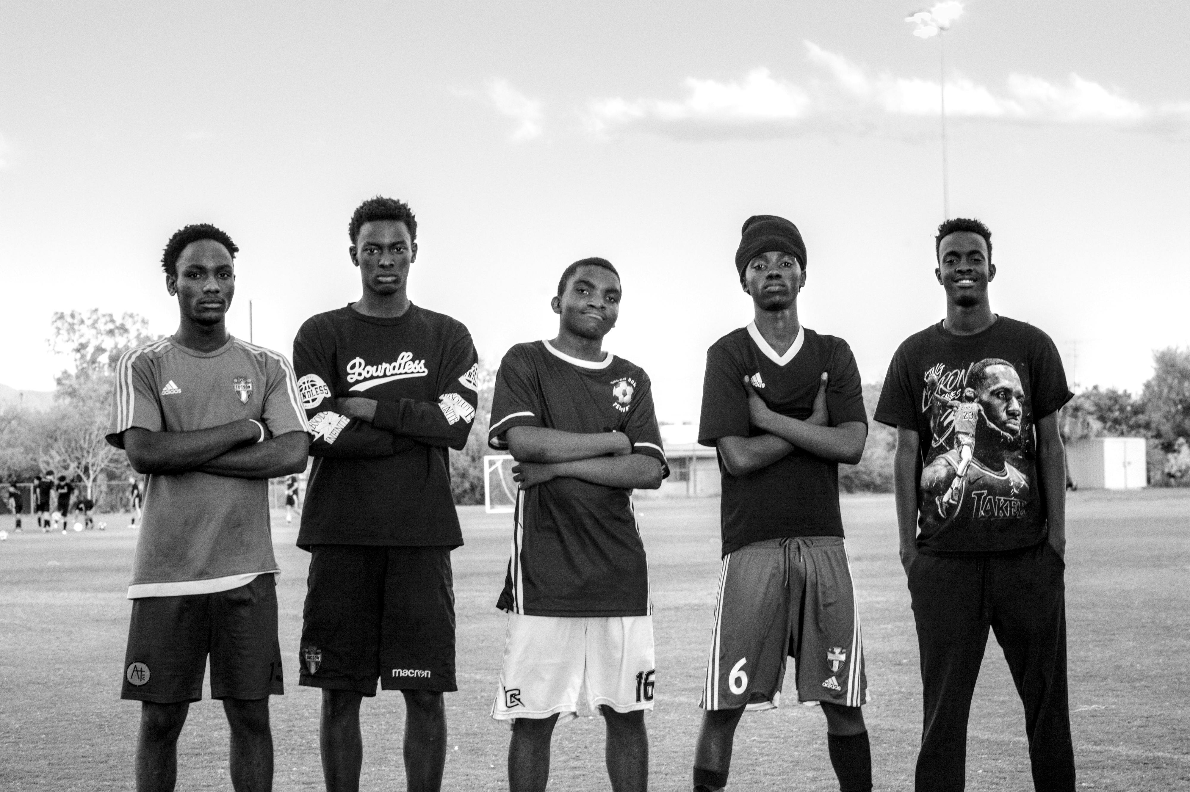 Young leaders standing together in unity and solidarity